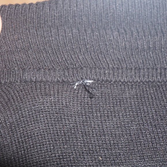 💚 MICHAEL KORS Black Open Cardigan w/Gold Zipper Detail (L) - Picture 13 of 15